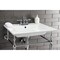 Fauceture KVPB25227W4CP 25-Inch Console Sink with Brass Legs (4-Inch, 3 Hole), White/Polished Chrome KVPB25227W4CP - alternate 5